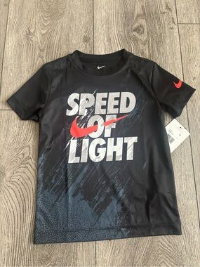 Nike 'Speed of Light' Black Graphic Performance Tee